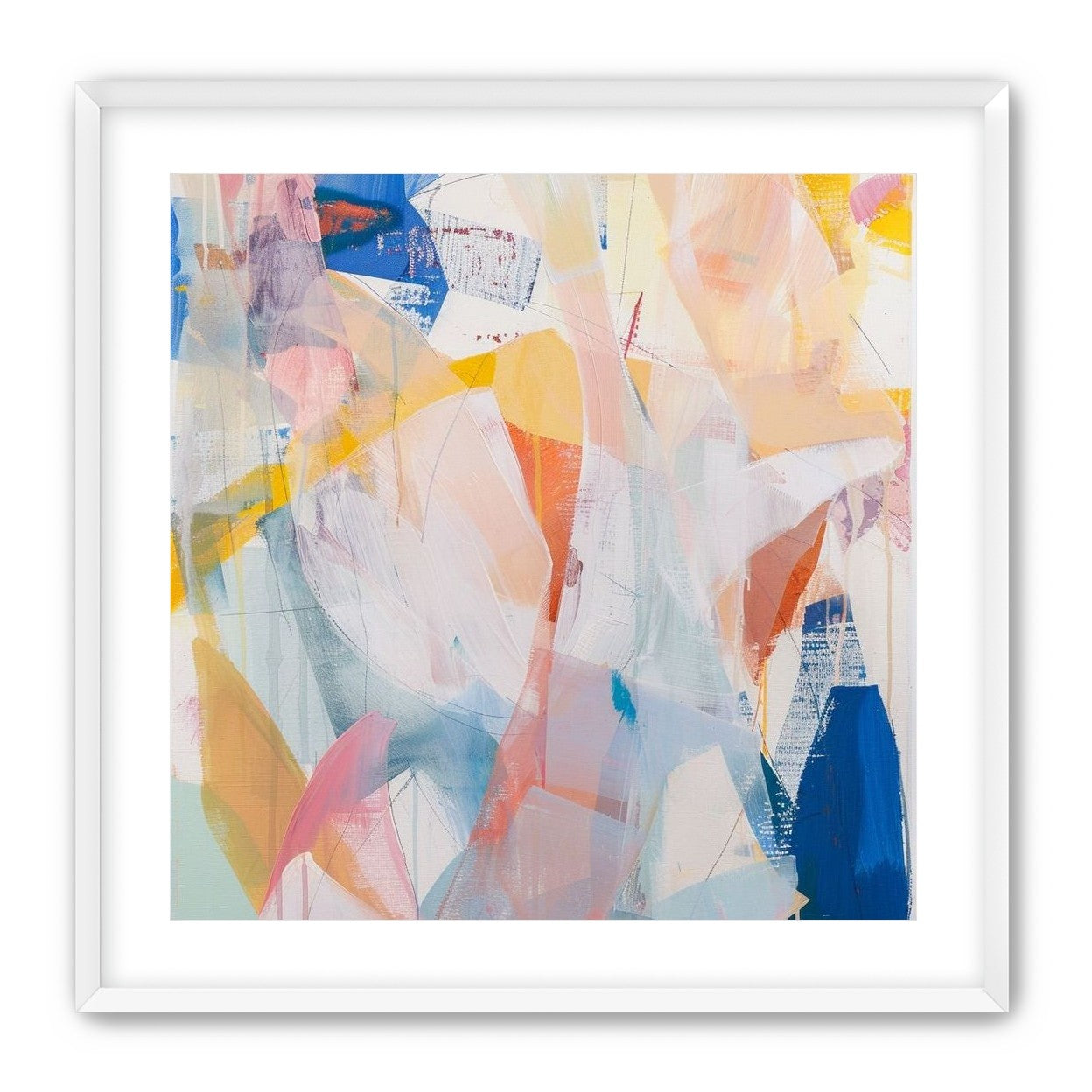 Translucent layers on canvas