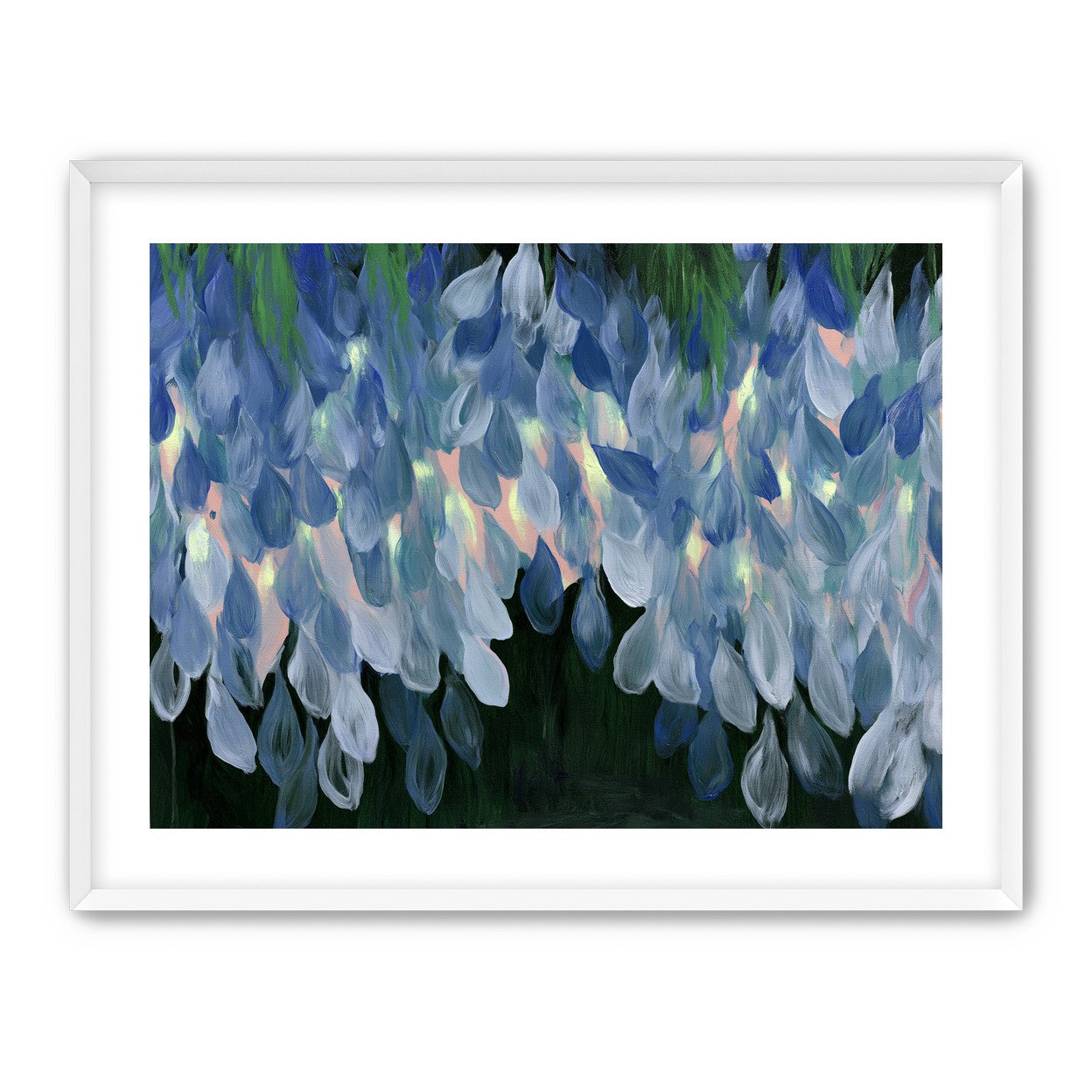 Wisteria over still water