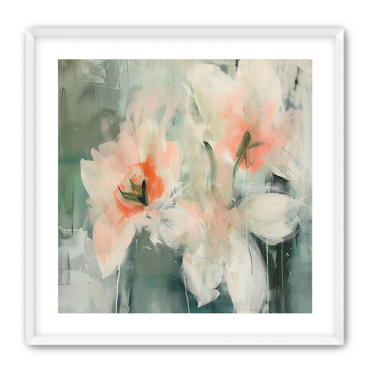 Pale blooms in quiet paint
