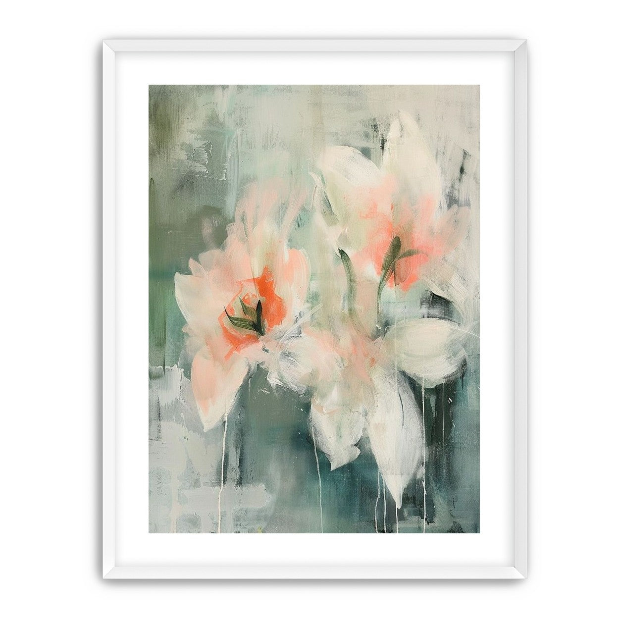 Pale blooms in quiet paint