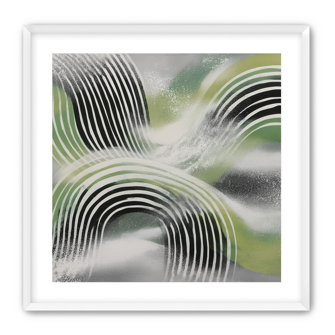 Stripes within the green haze