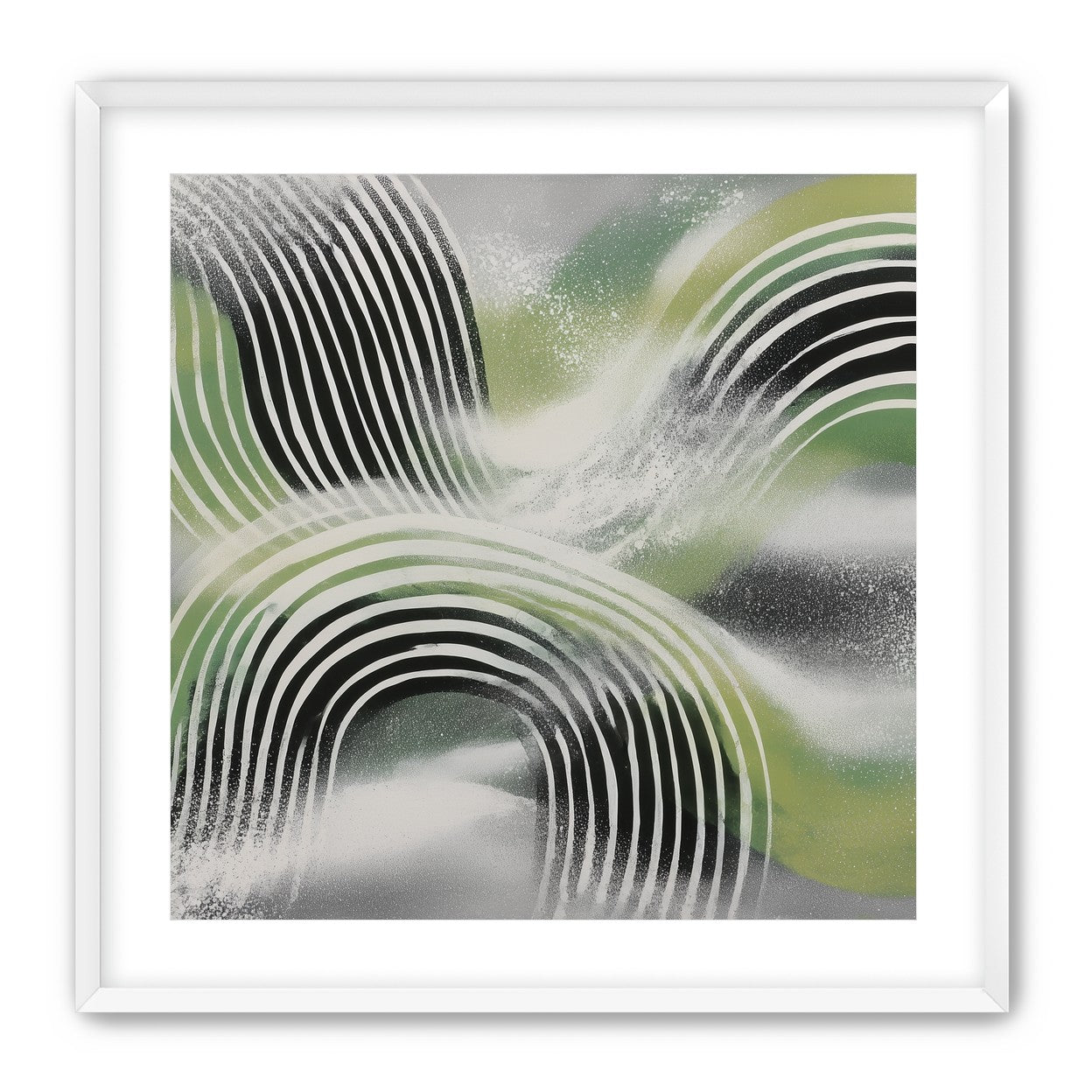 Stripes within the green haze