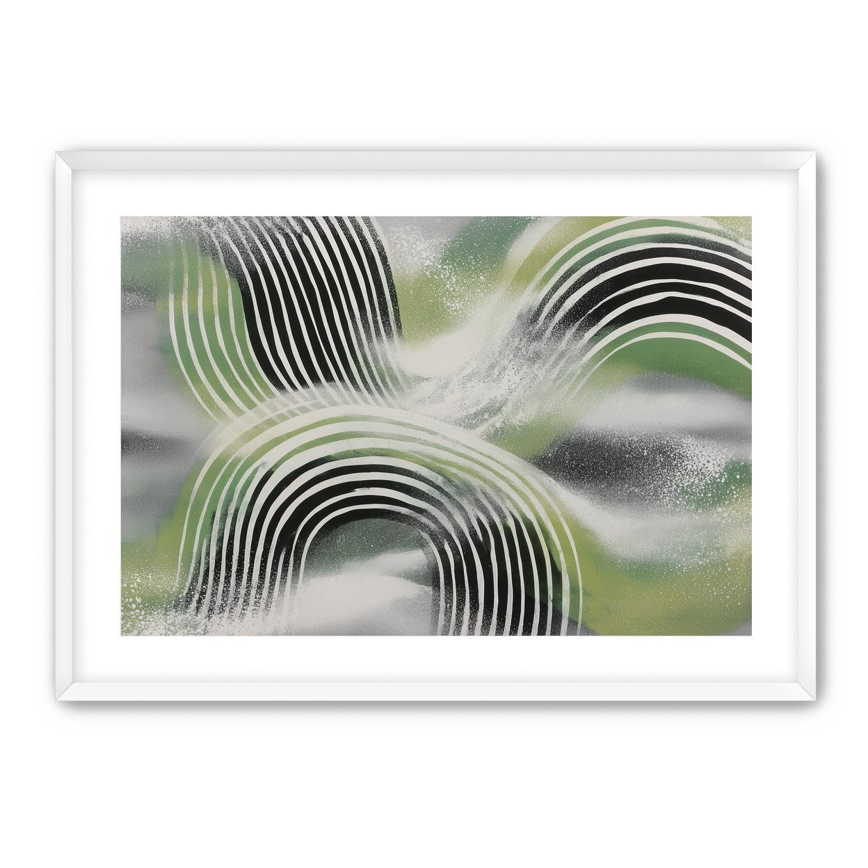 Stripes within the green haze