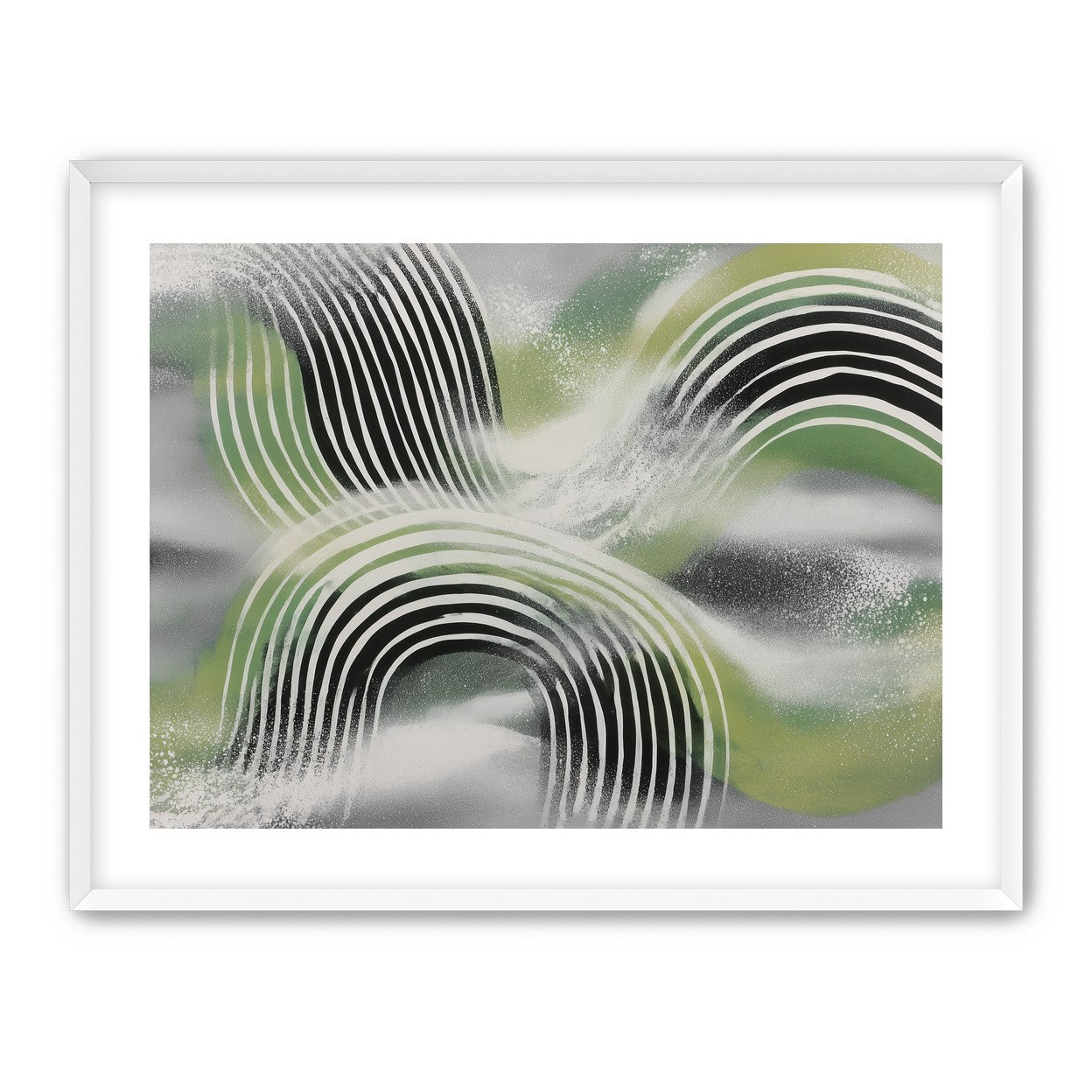Stripes within the green haze
