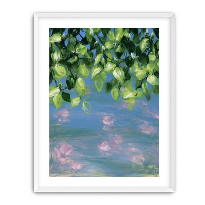 Petals under the leaves