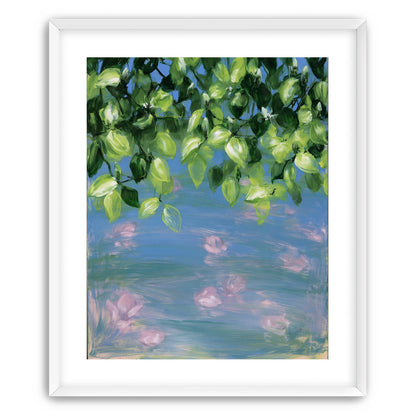 Petals under the leaves
