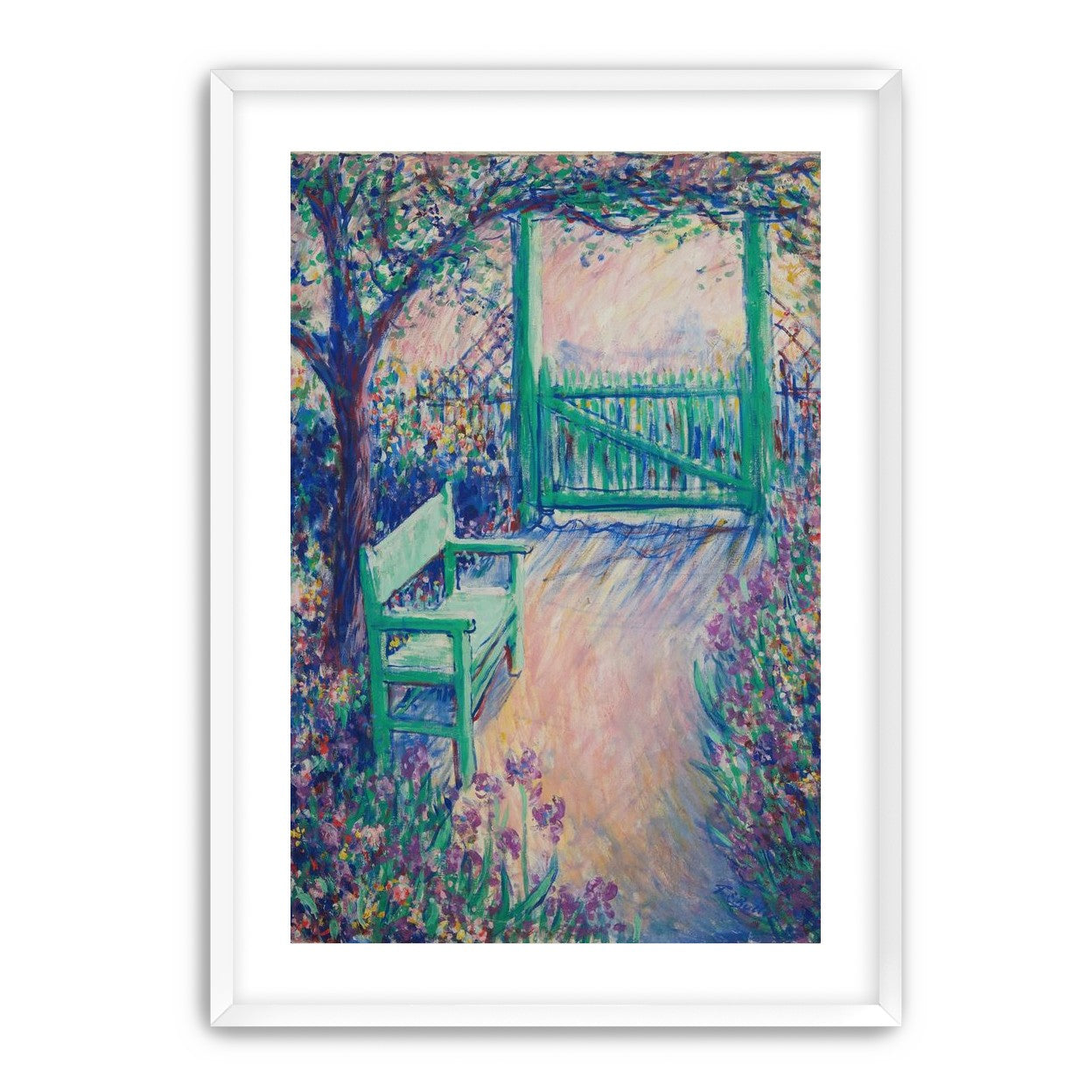 Green chair within the porch