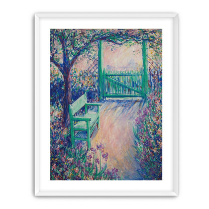 Green chair within the porch