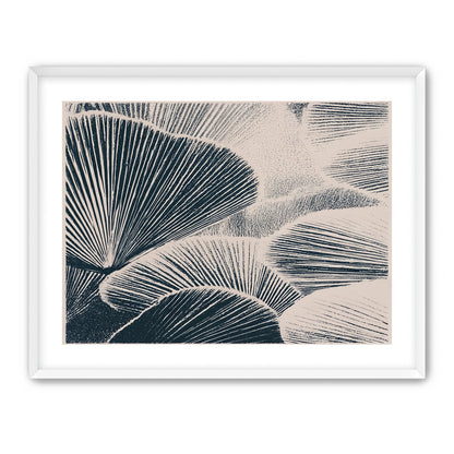 Ink shadows on palm fronds