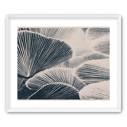 Ink shadows on palm fronds