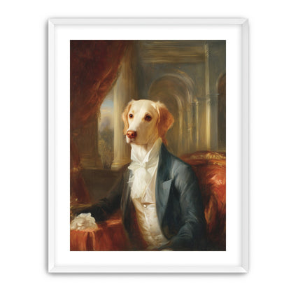 A dog in formal wear