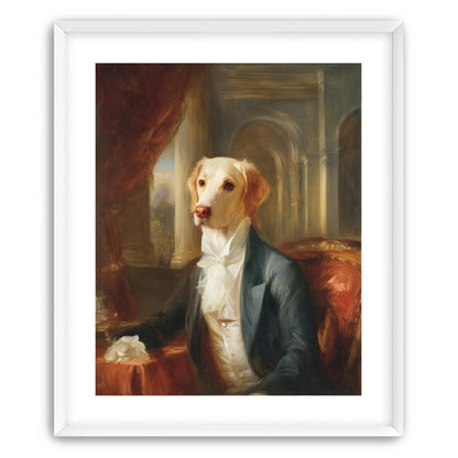 A dog in formal wear