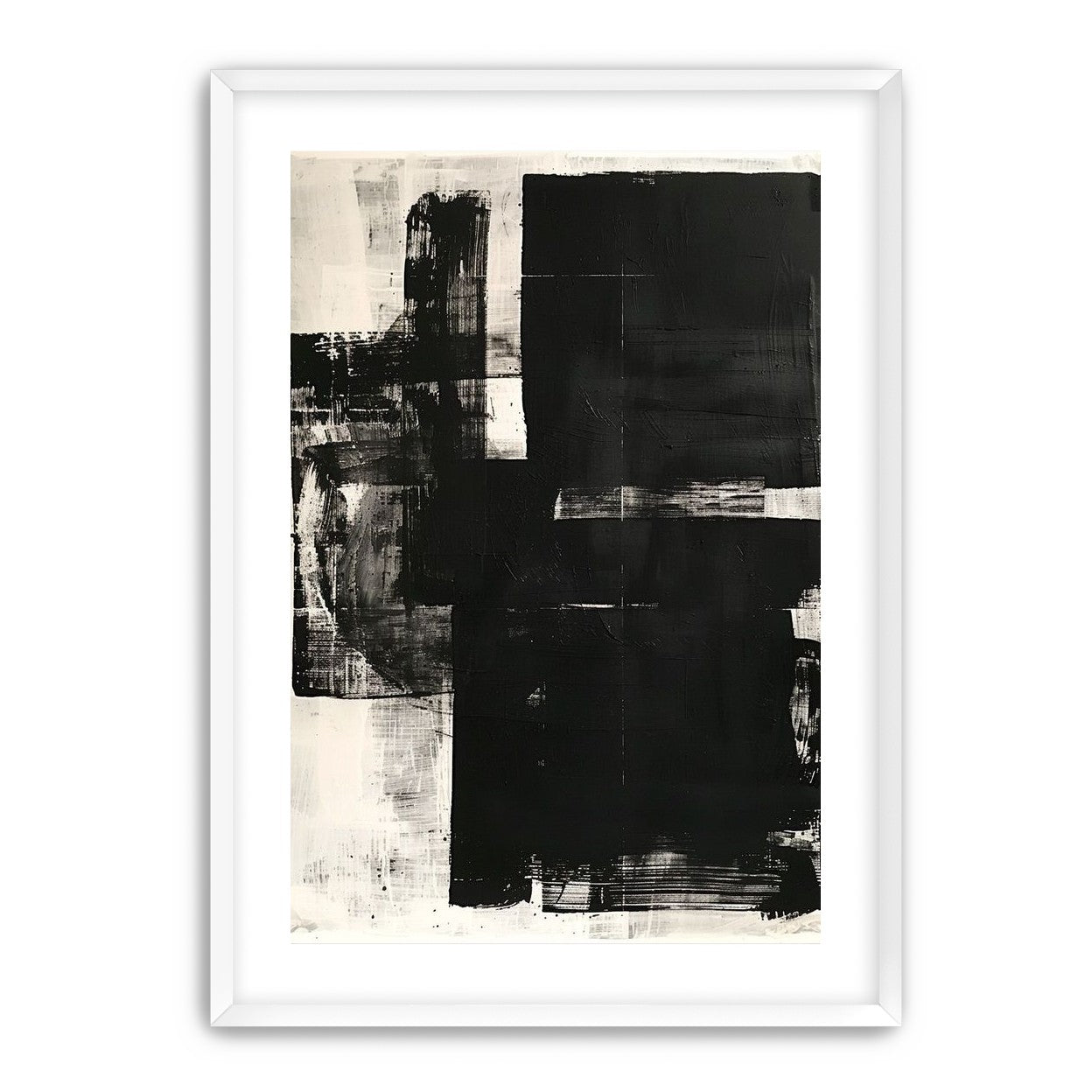 Black weight on pale ground