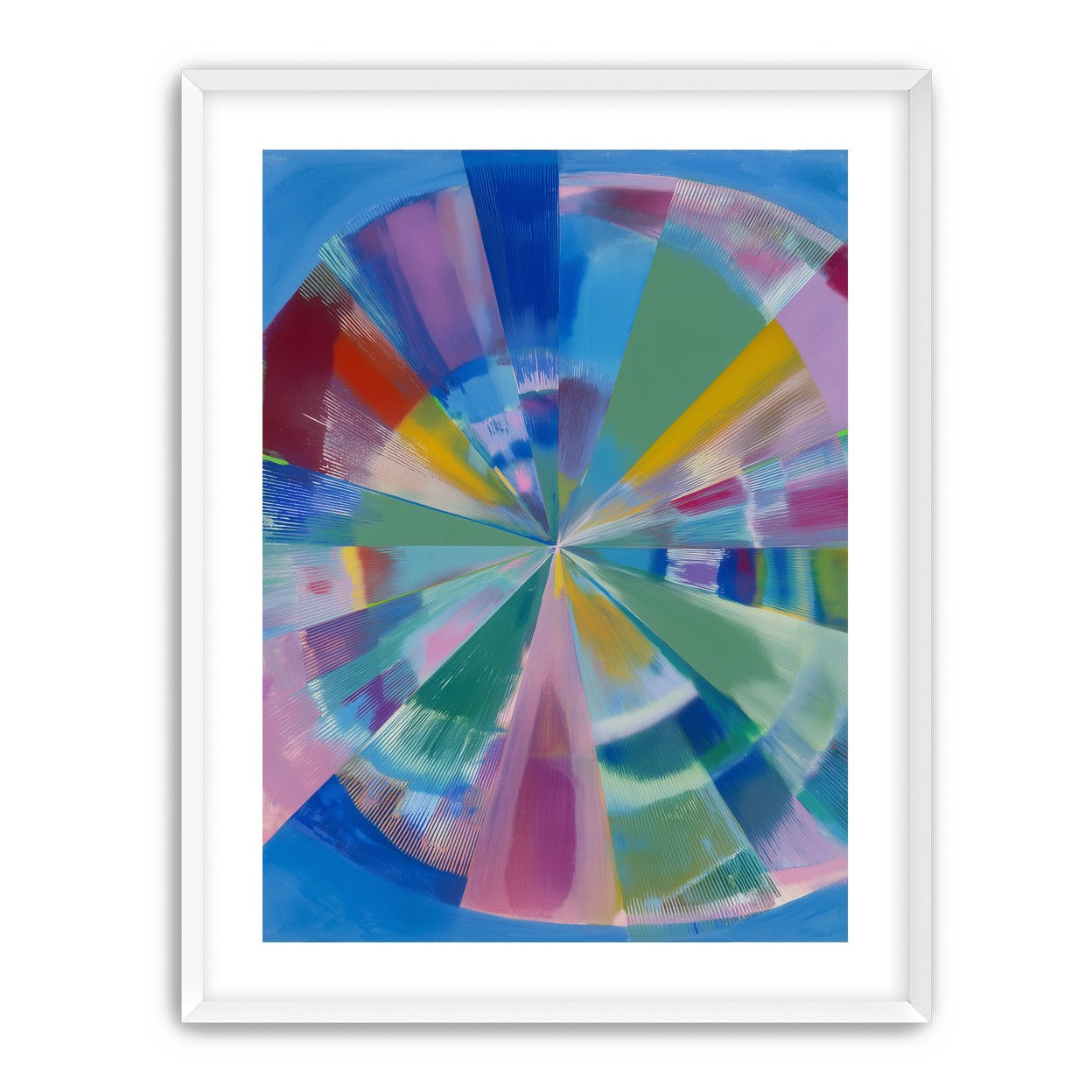 Scraped color at the center