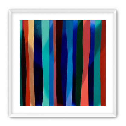 Blue shadow under bright stripes