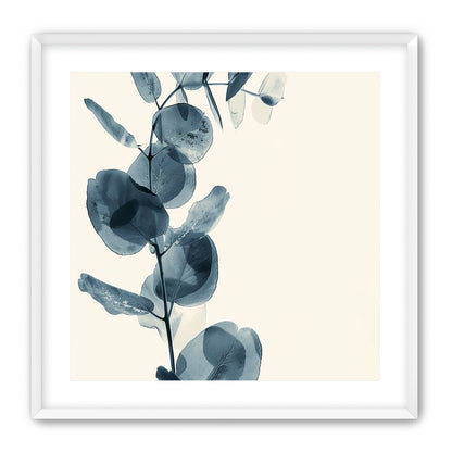 Blue leaves in quiet air