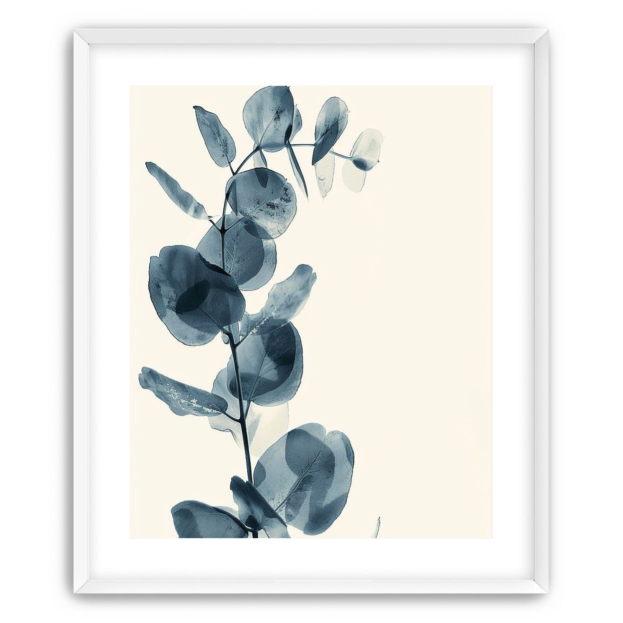 Blue leaves in quiet air