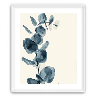 Blue leaves in quiet air