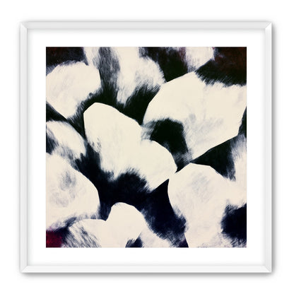 White blocks among dark ground