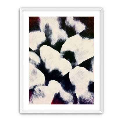 White blocks among dark ground