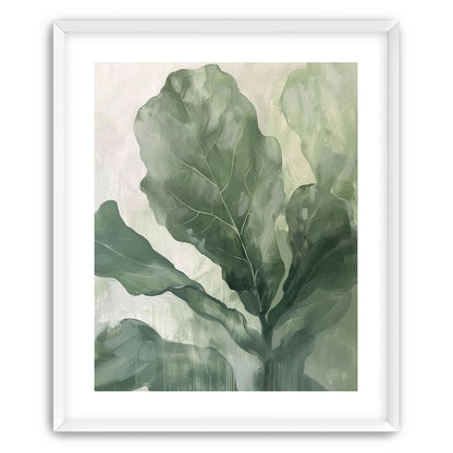 Sage leaves in pale light