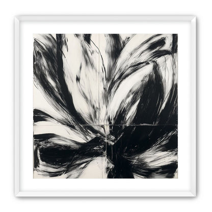 Black surges through white
