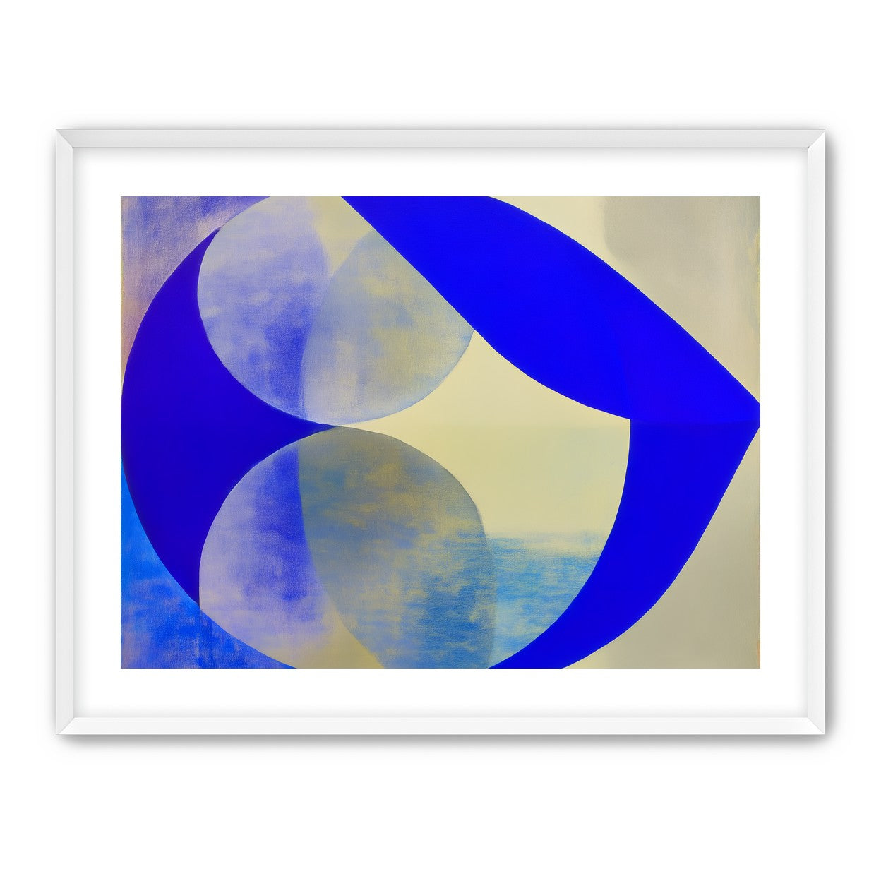 Cobalt loop on beige