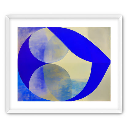 Cobalt loop on beige