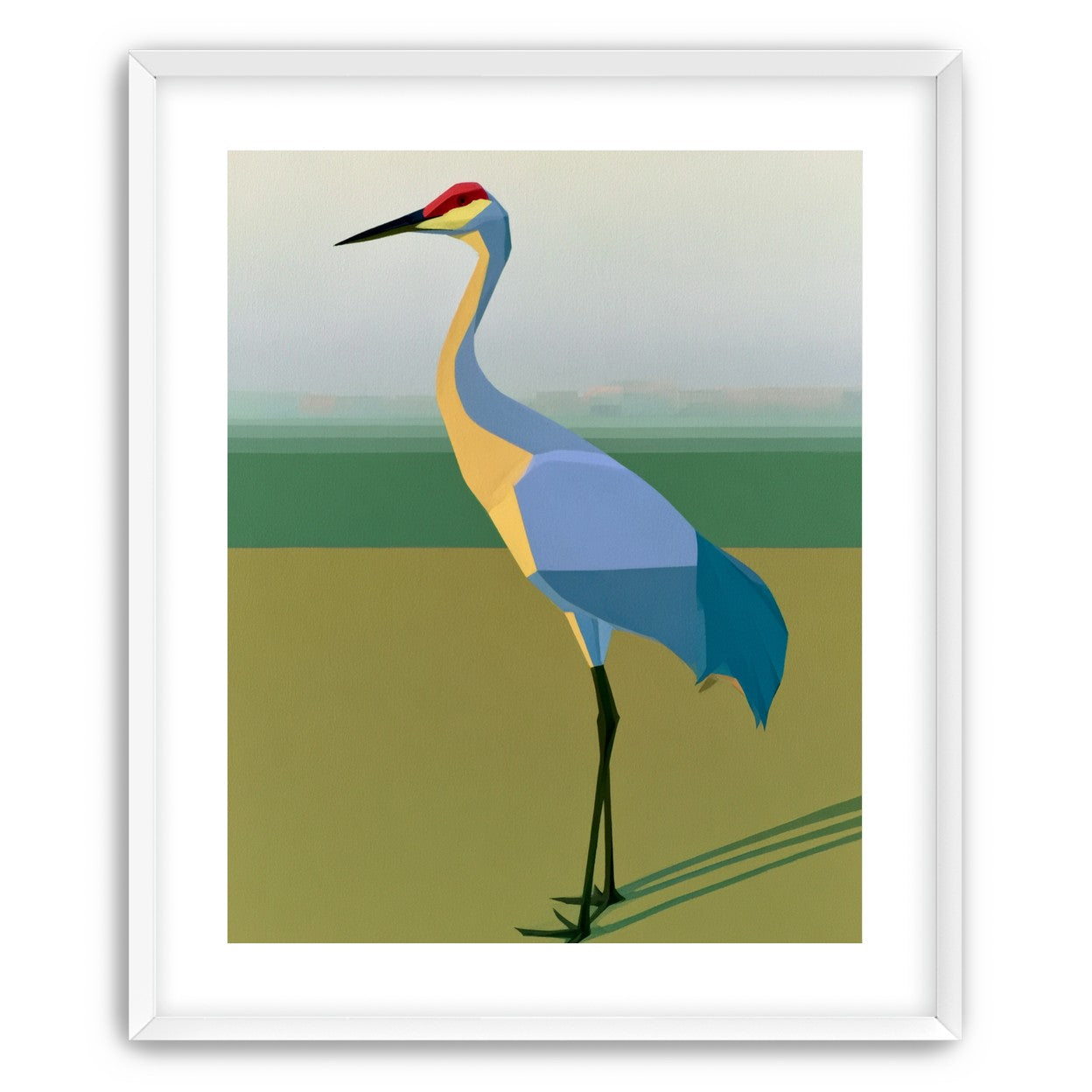 Still crane in flat light