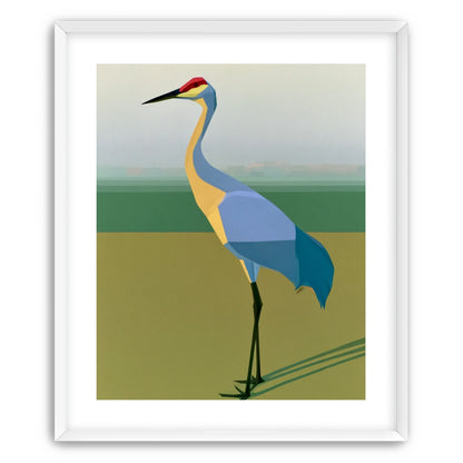 Still crane in flat light