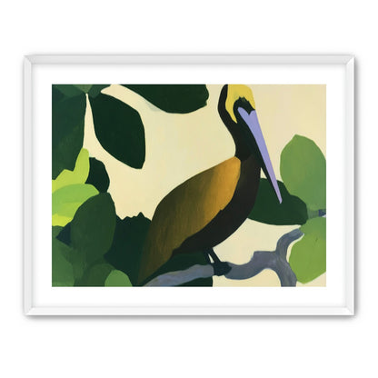 Long beak in green shade