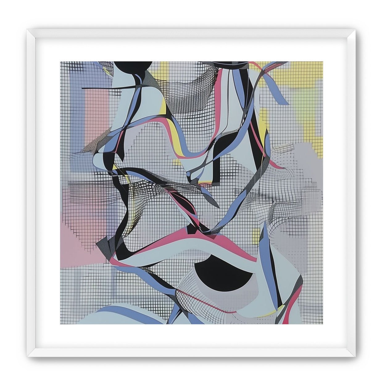 Ribbons snagged in the grid