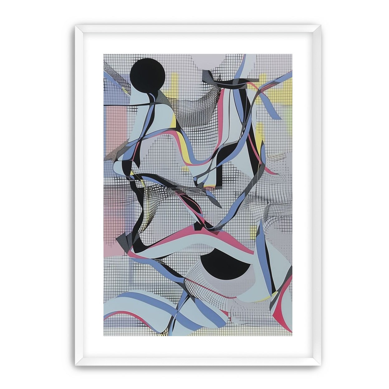 Ribbons snagged in the grid