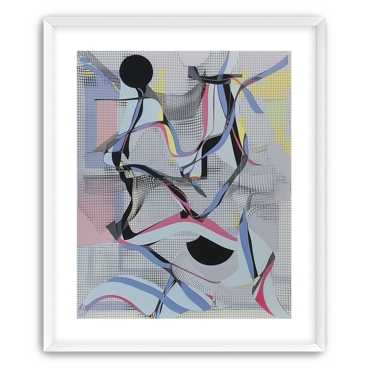 Ribbons snagged in the grid