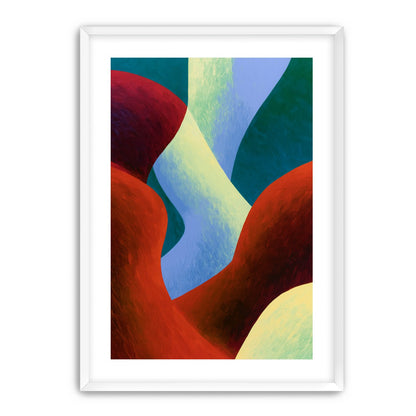 Curved bands in thick paint