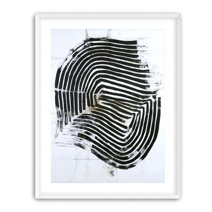 Black bands turning inward