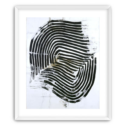 Black bands turning inward