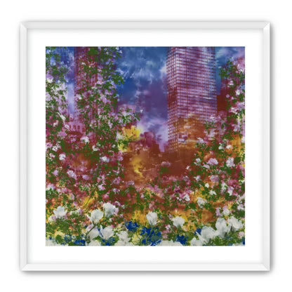 Flowers before storm towers