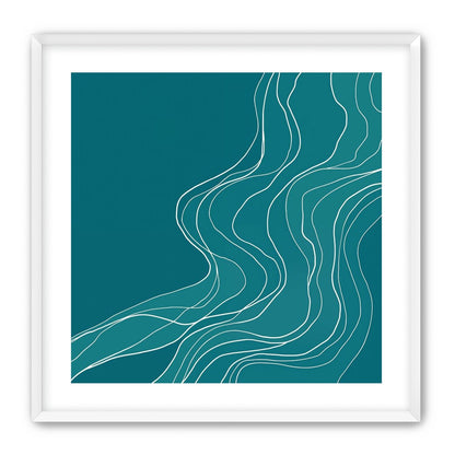 Ink Traced on Teal Surface