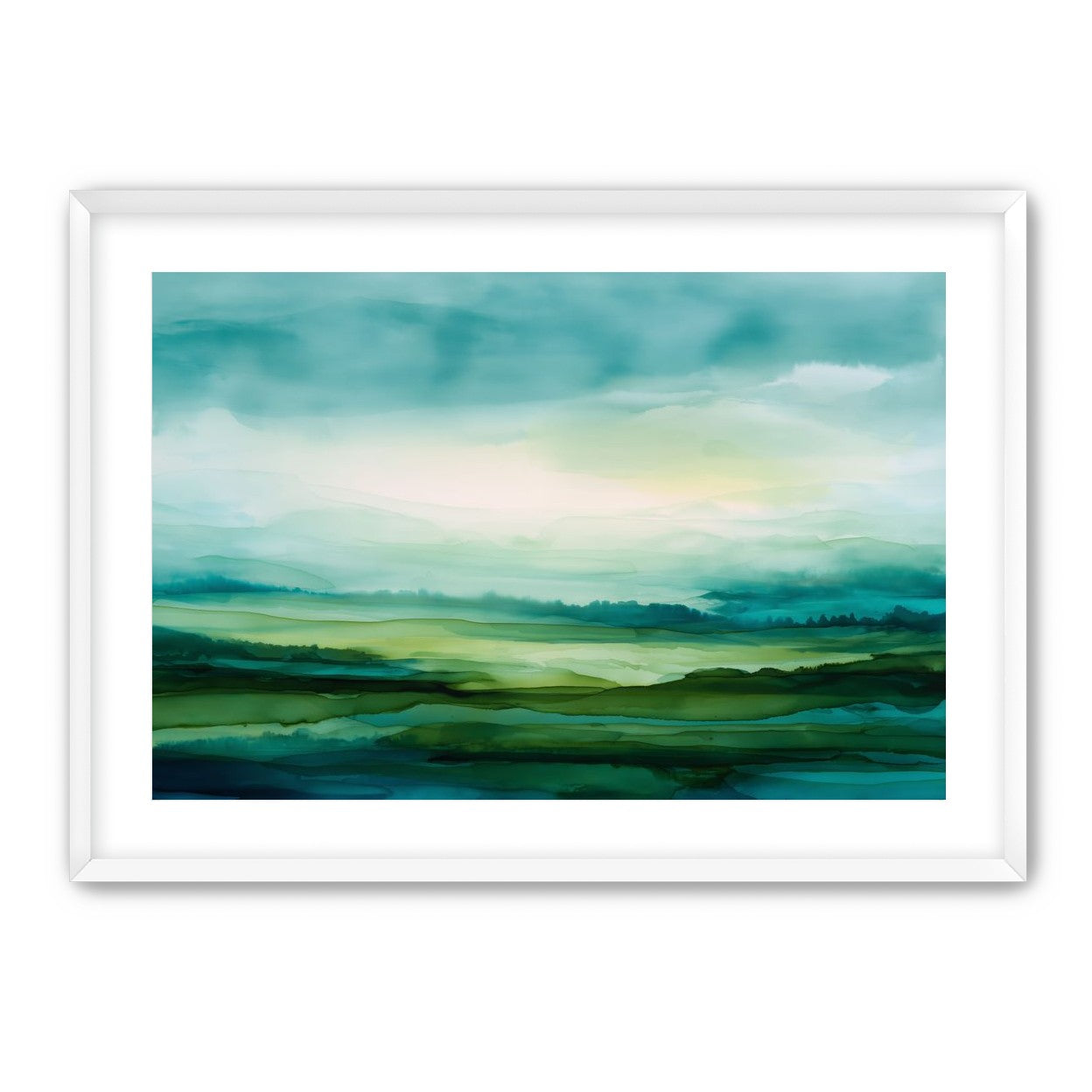 Emerald Bleeding into Teal
