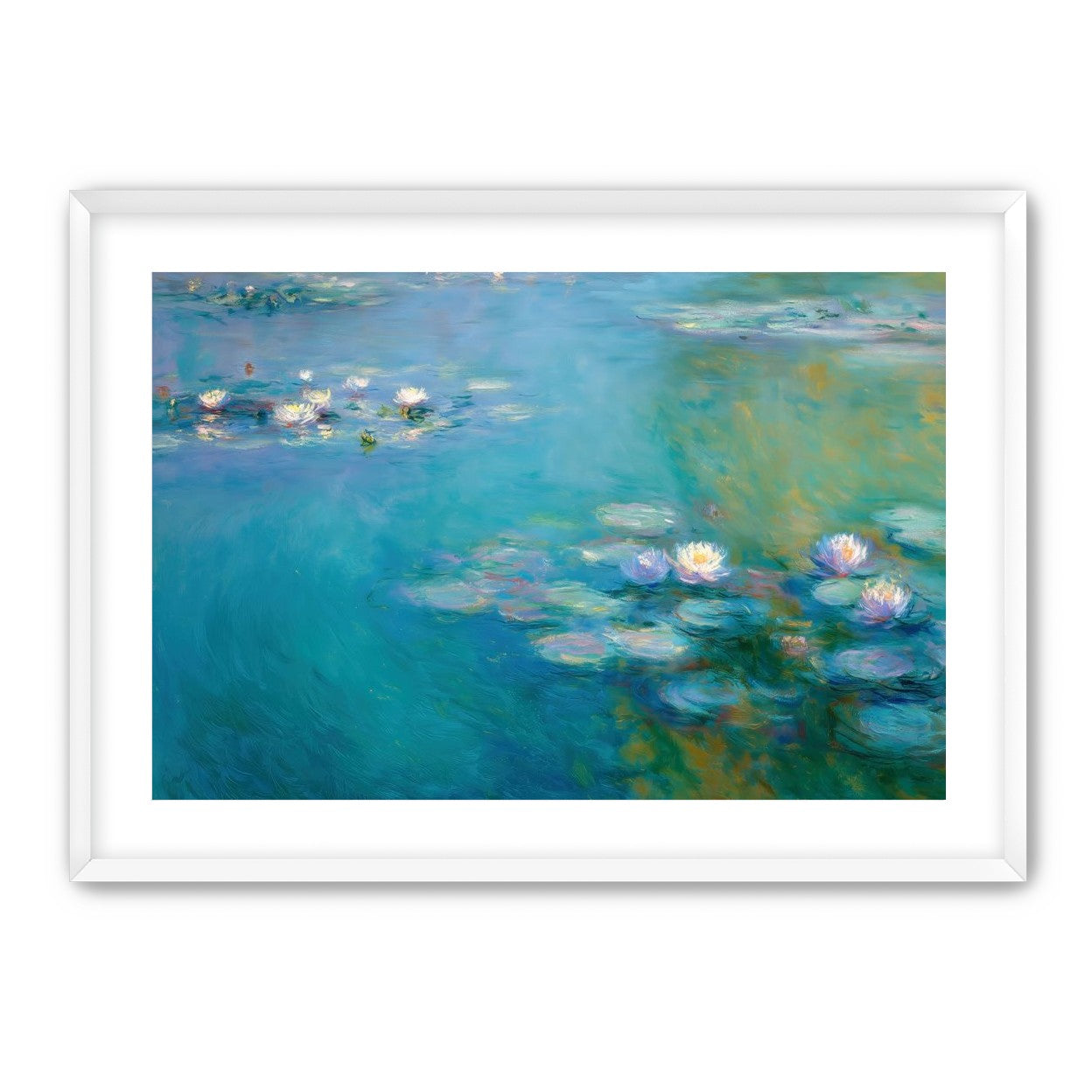 Still Water with Open Blossoms