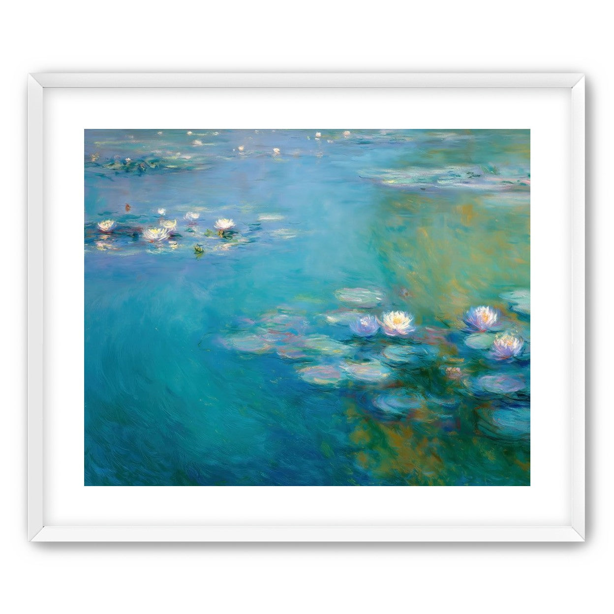 Still Water with Open Blossoms