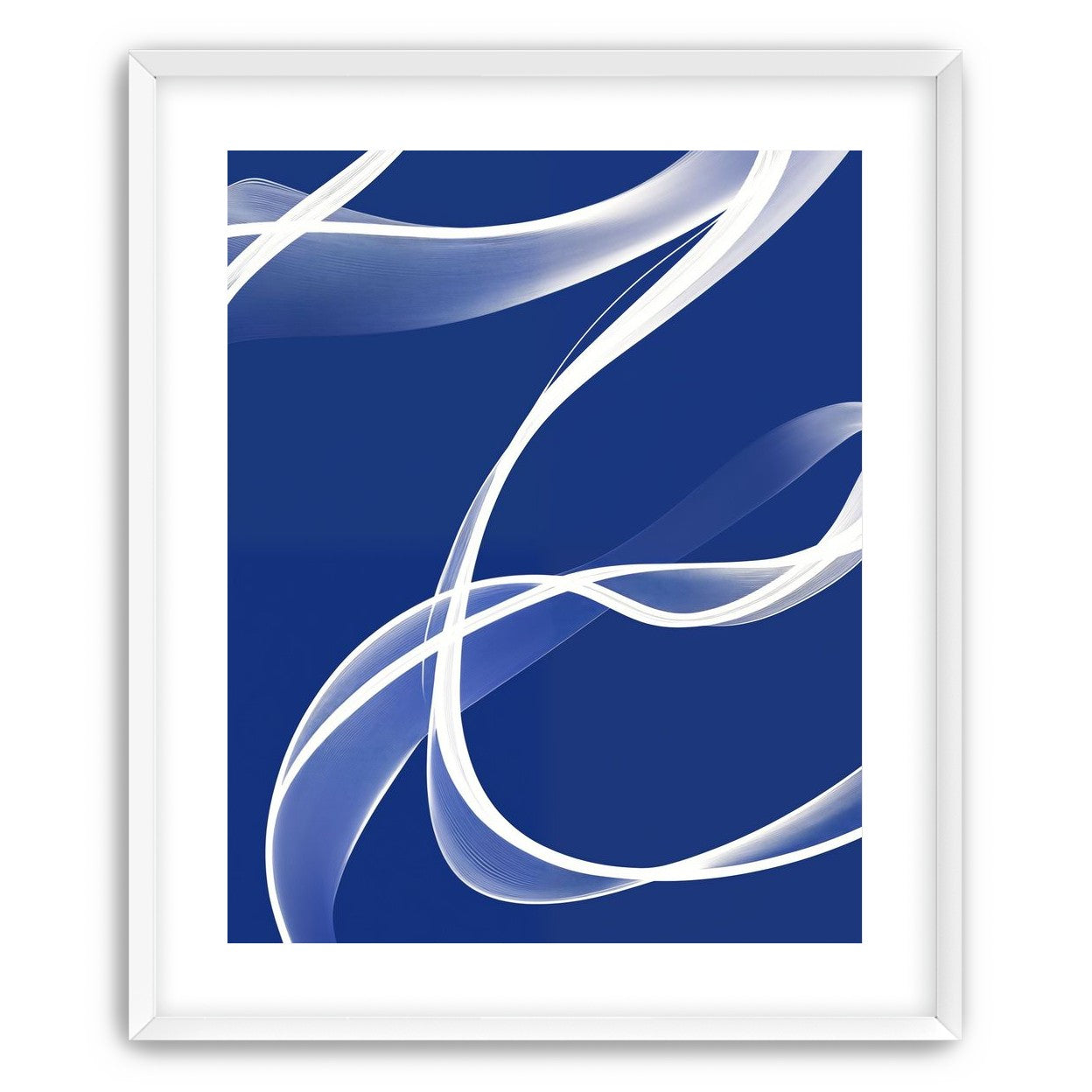 White Stroke on Blue 2