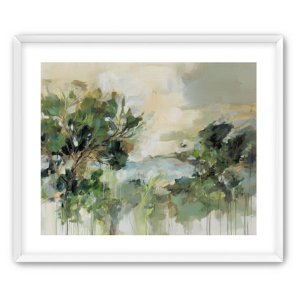 Hillside Trees in Loose Paint