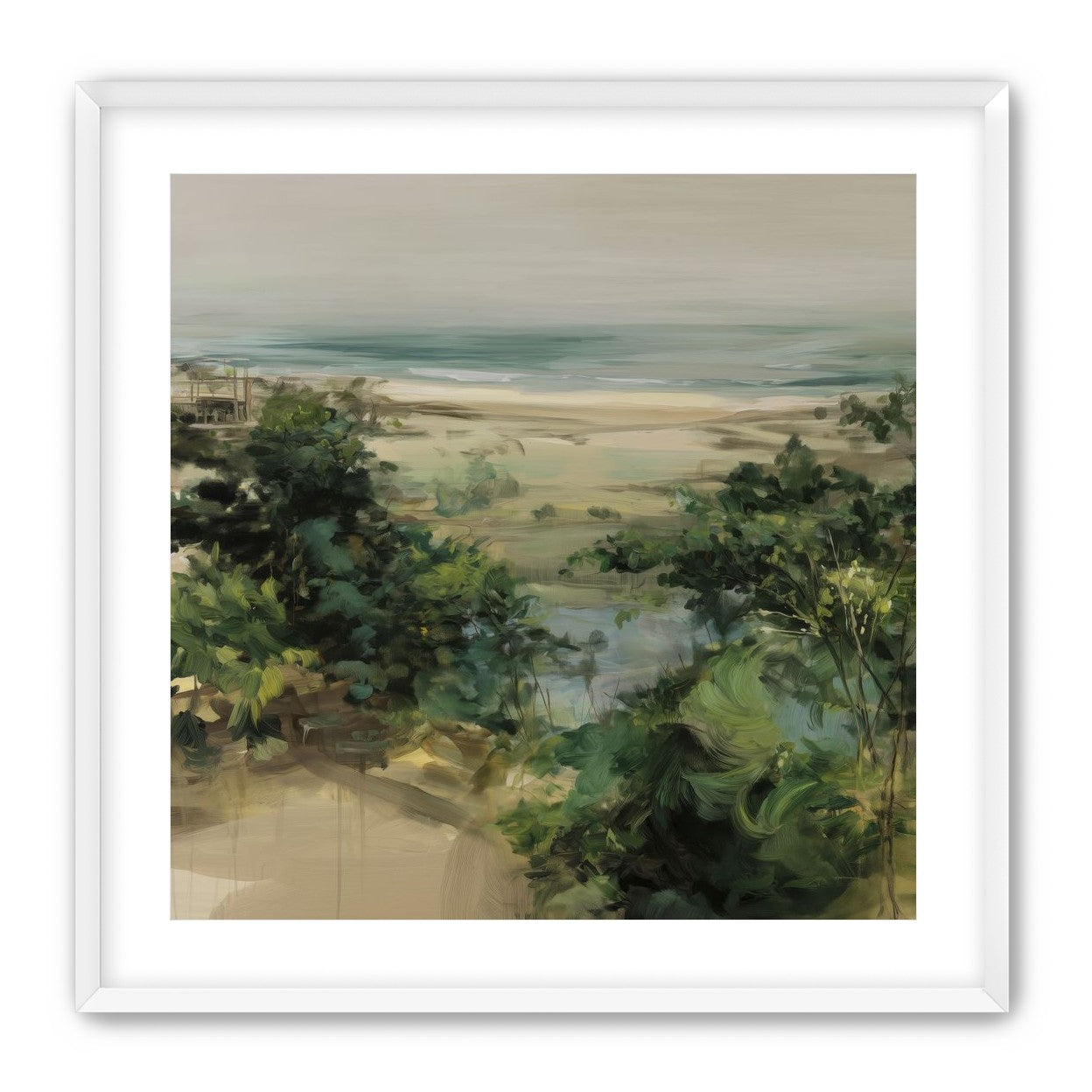 Coastal Dunes with Trees