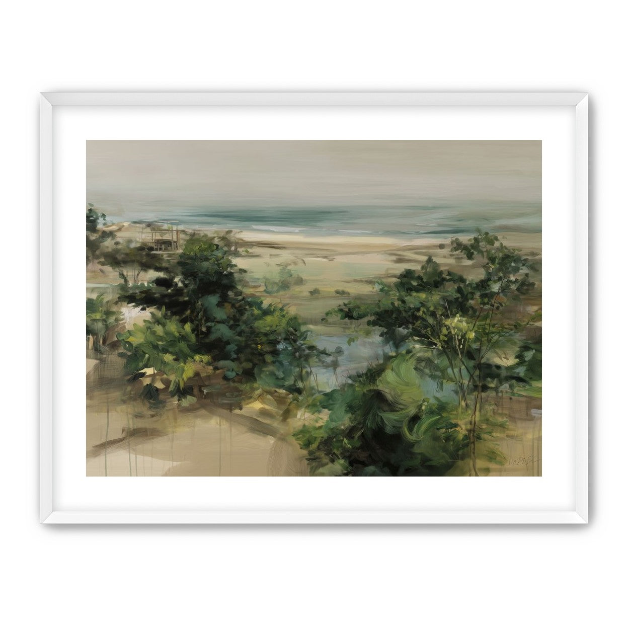 Coastal Dunes with Trees