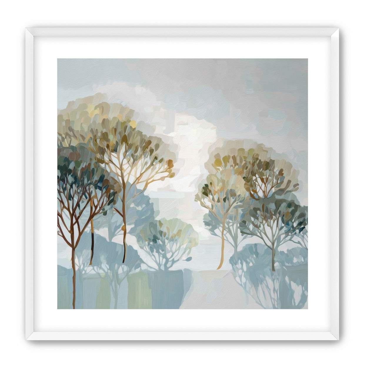 Tree Canopies in Soft Rows