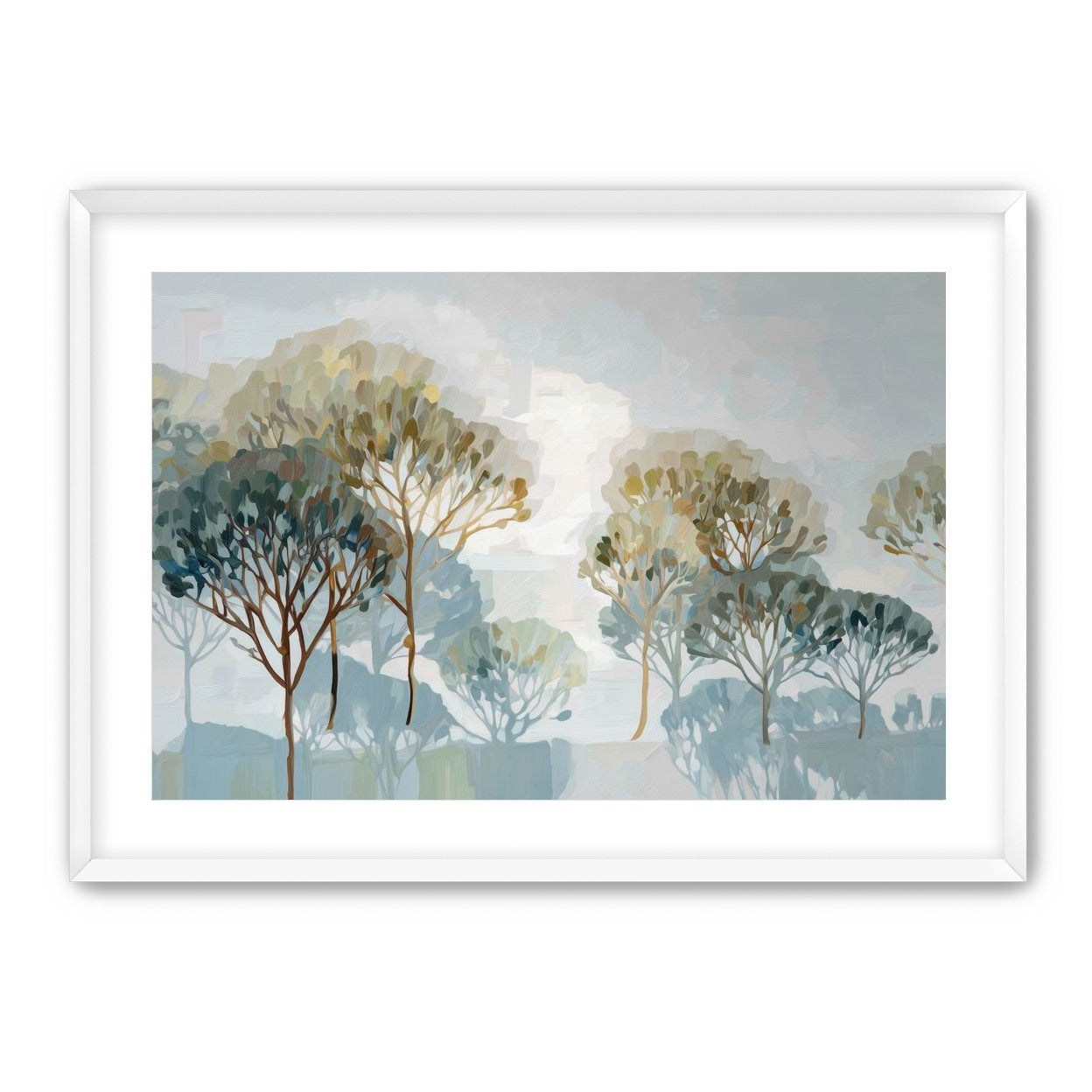 Tree Canopies in Soft Rows
