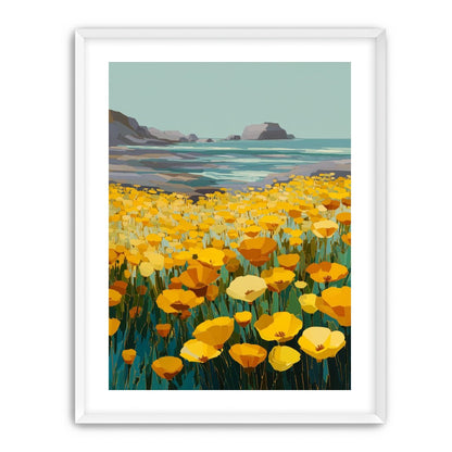 Poppy Field Facing the Pacific