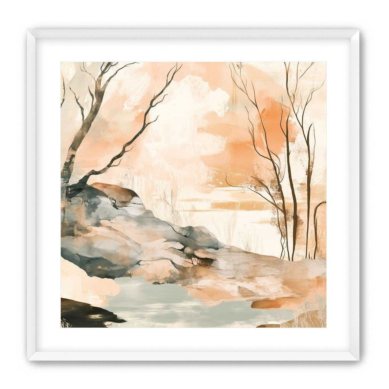 Ink Wash Over Stone Texture